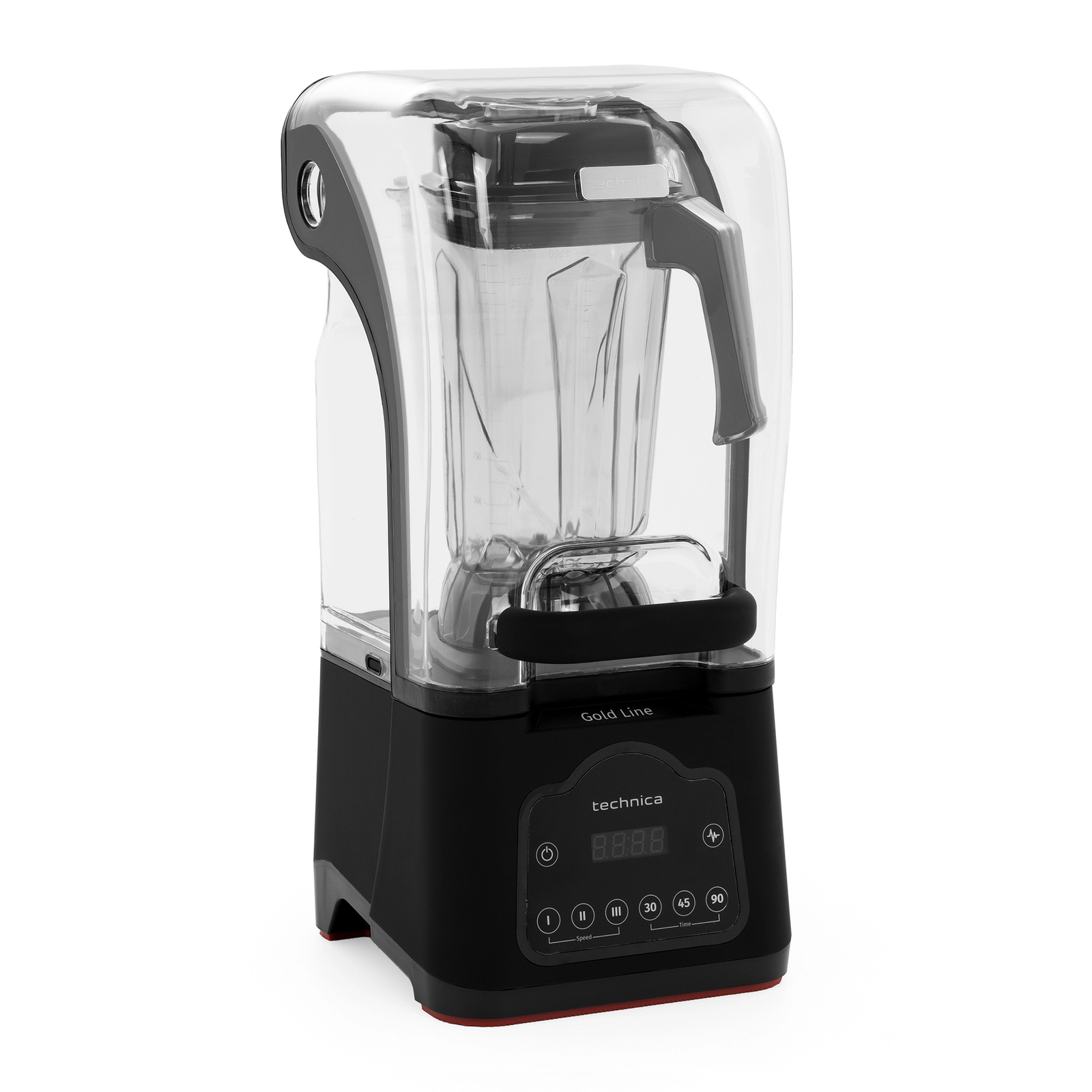 Blender kielichowy z obudową tłumiącą hałas i cyfrowym panelem sterowania 1,68 kW, 230 V, 2,5 l, 260x235x550 mm | TECHNICA, Gold Line