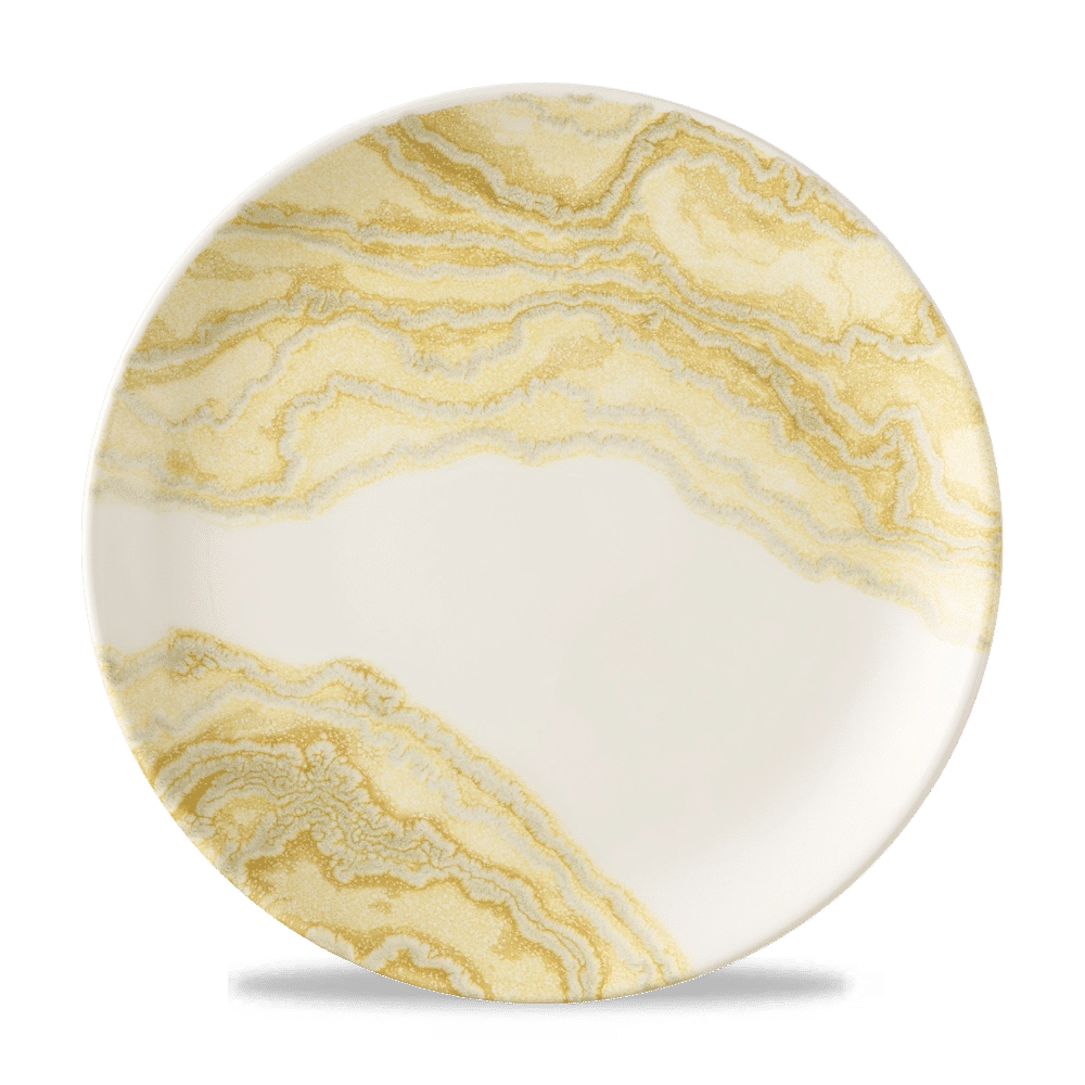 Talerz płytki coupe, Ø290 mm | CHURCHILL, Tide Gold