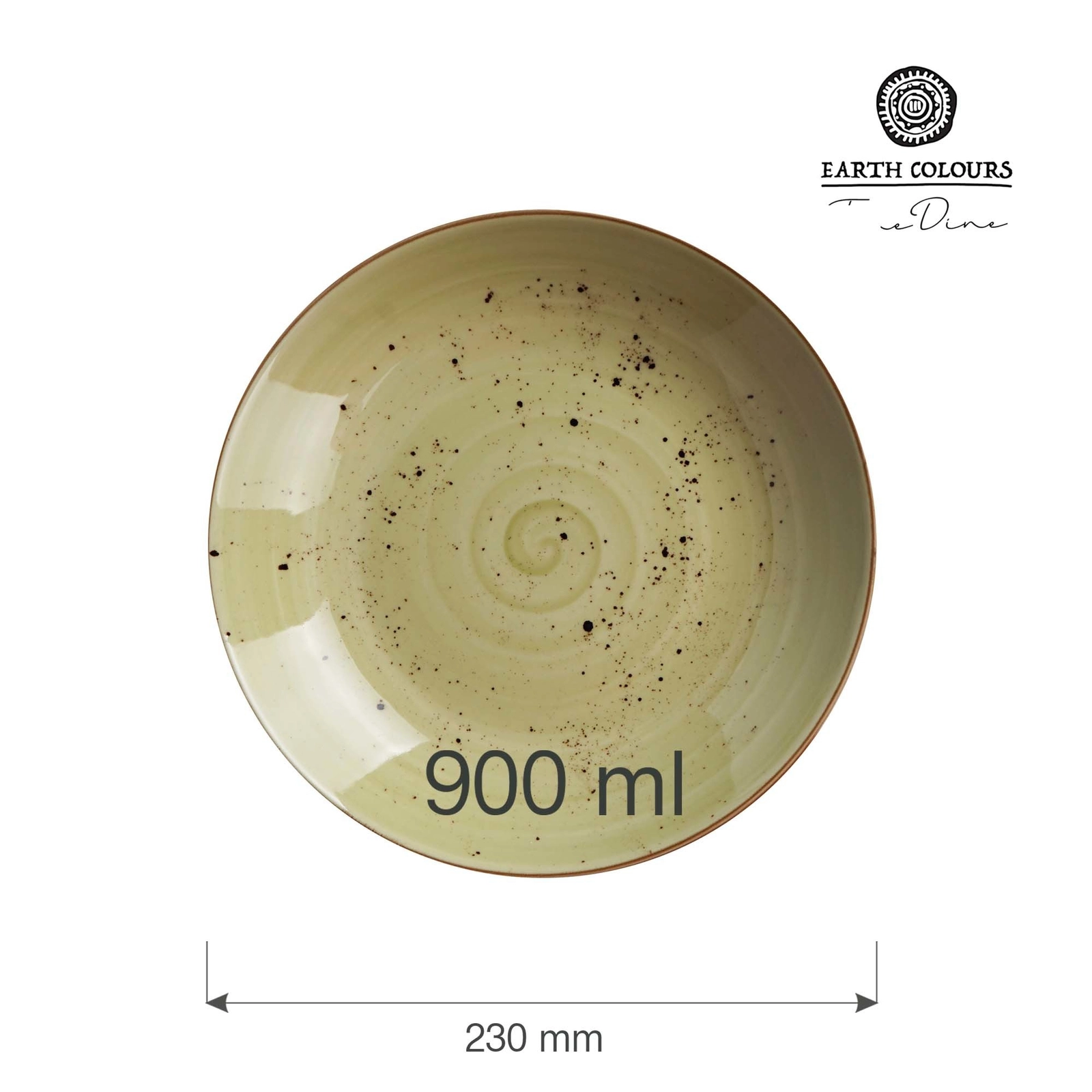 Talerz głęboki coupe, Ø230 mm, 900 ml, zielony | FINE DINE, Olive