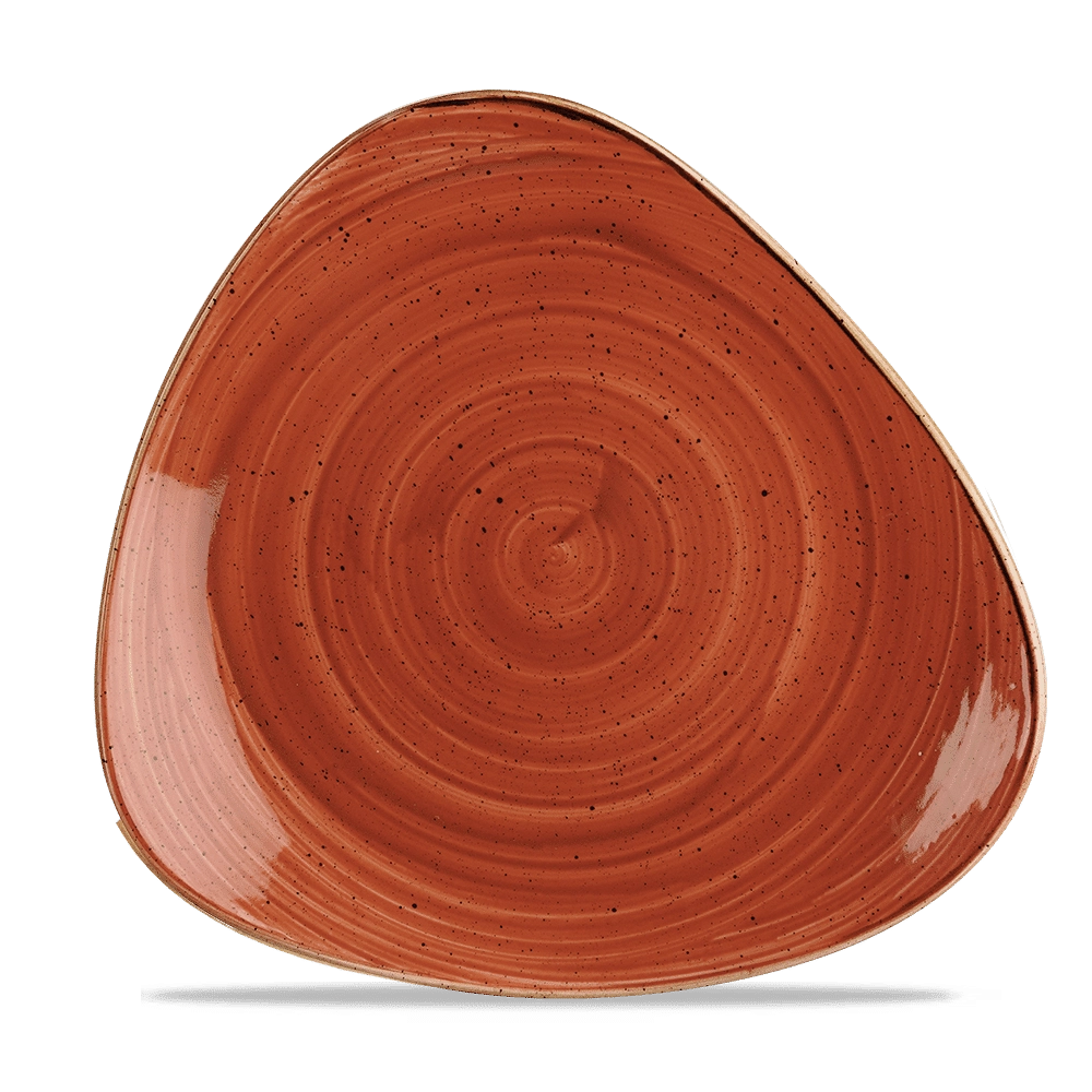 Talerz trójkątny, 265 mm | CHURCHILL, Stonecast Spiced Orange