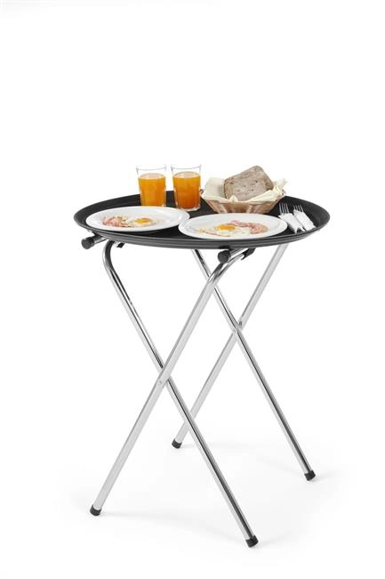 Taca owalna poliestrowa XL 735x600 mm, czarna | HENDI, 508831