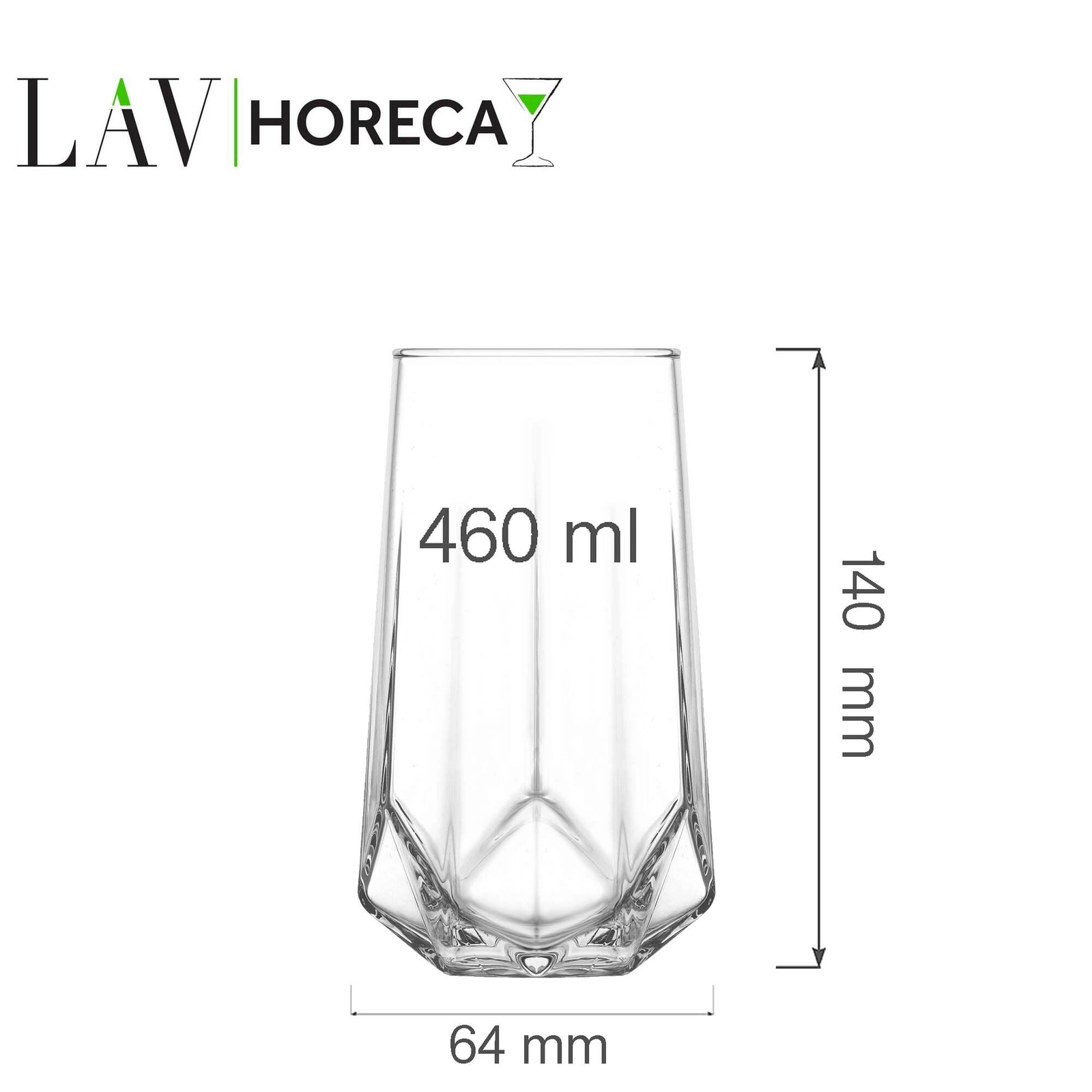 Szklanka wysoka, 460 ml | LAV, Verona