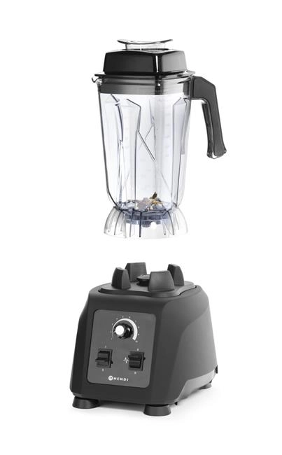 Blender barmański, czarny, 2,5 l, 220-240V, 1,68 kW, 320x250x532 mm | HENDI, 230718