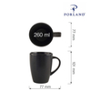 Kubek, 260 ml | PORLAND, Seasons Coal