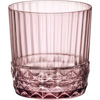 Szklanka niska 370 ml, różowa | BORMIOLI ROCCO, America '20s