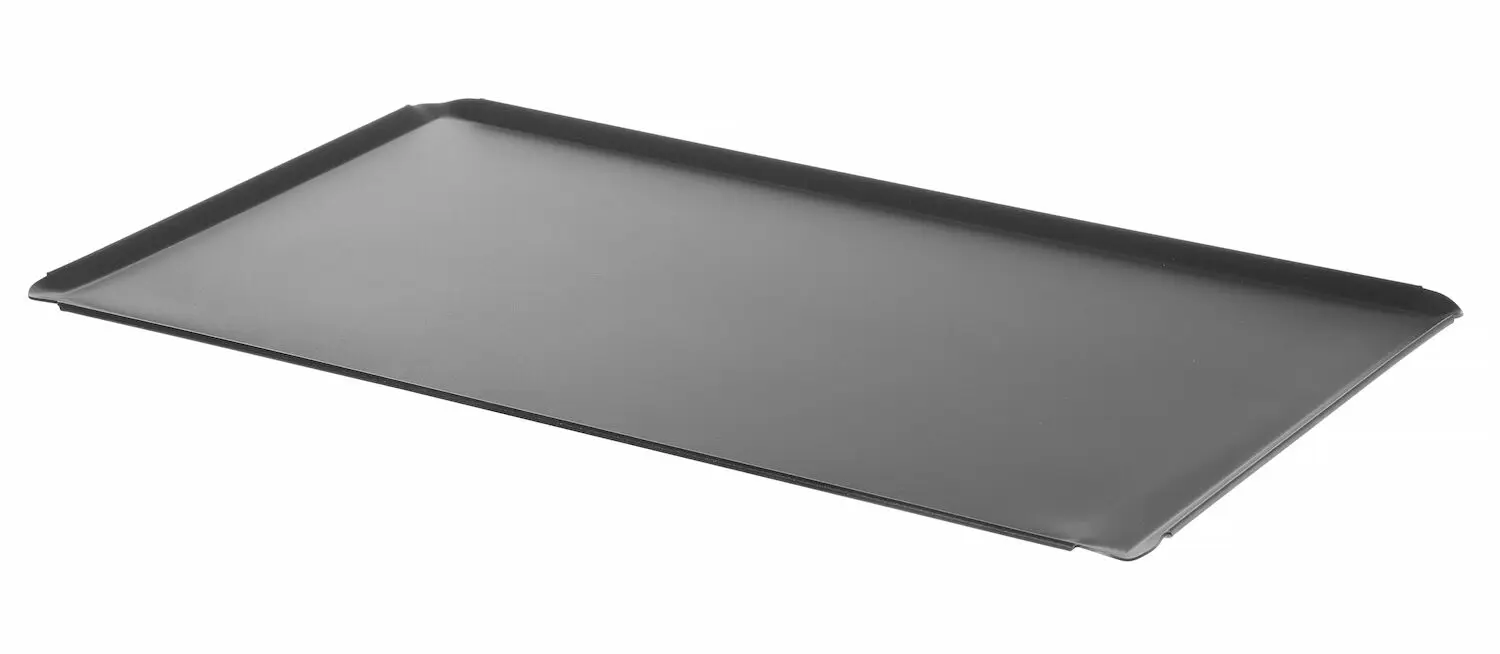 Blacha wypiekowa, GN 1/1, z powłoką nieprzywierającą, 530x325x10 mm, czarna | HENDI, CONVECTOMAT