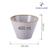 Miska stożkowa, 400 ml | PORLAND, Seasons Ashen