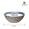 Naczynie na dipy, Ø89 mm, szare | FINE DINE, Silk