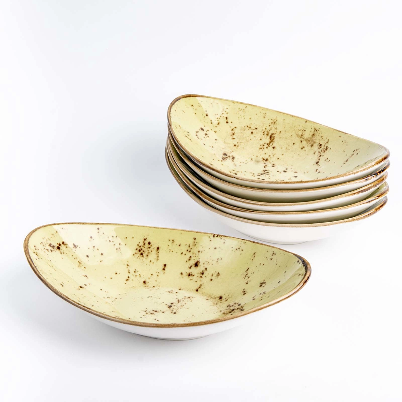 Miska łódka, 250x160 mm, zielona | FINE DINE, Olive