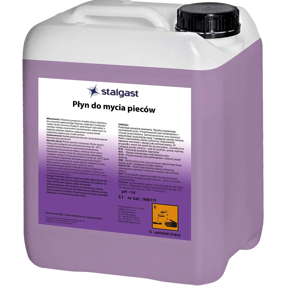 Płyn myjąco-nabłyszczający do pieców manualnych, 5 l | STALGAST, 908111