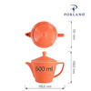 Dzbanek do herbaty, 500 ml | PORLAND, Seasons Amber
