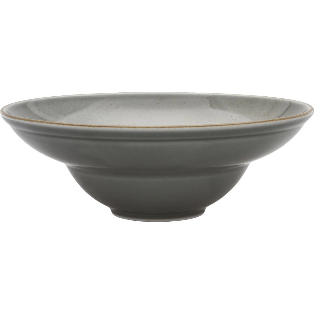 Talerz głęboki do pasty Kaszub z porcelany Ø260 mm, szary | LUBIANA, Art