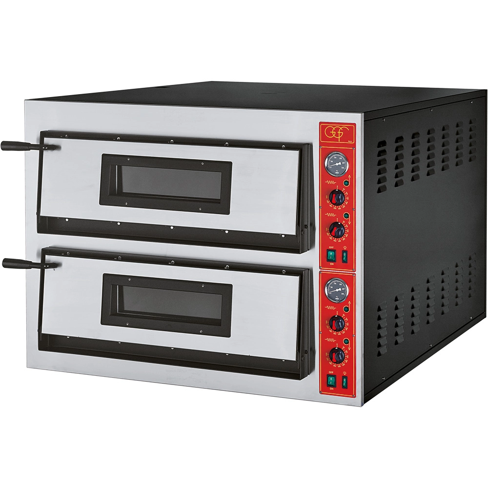 Piec do pizzy, 2×6×Ø36 cm, 18 kW, 400 V, 1010×1210×750 mm | GGF, FR-Line