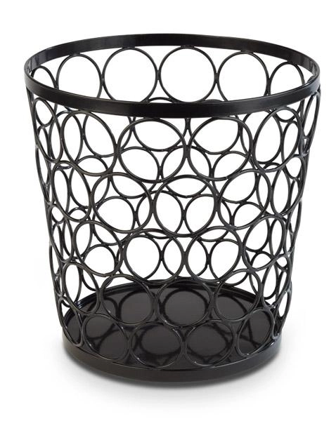 Koszyk okrągły metalowy Ø210 mm, czarny | APS, Basket