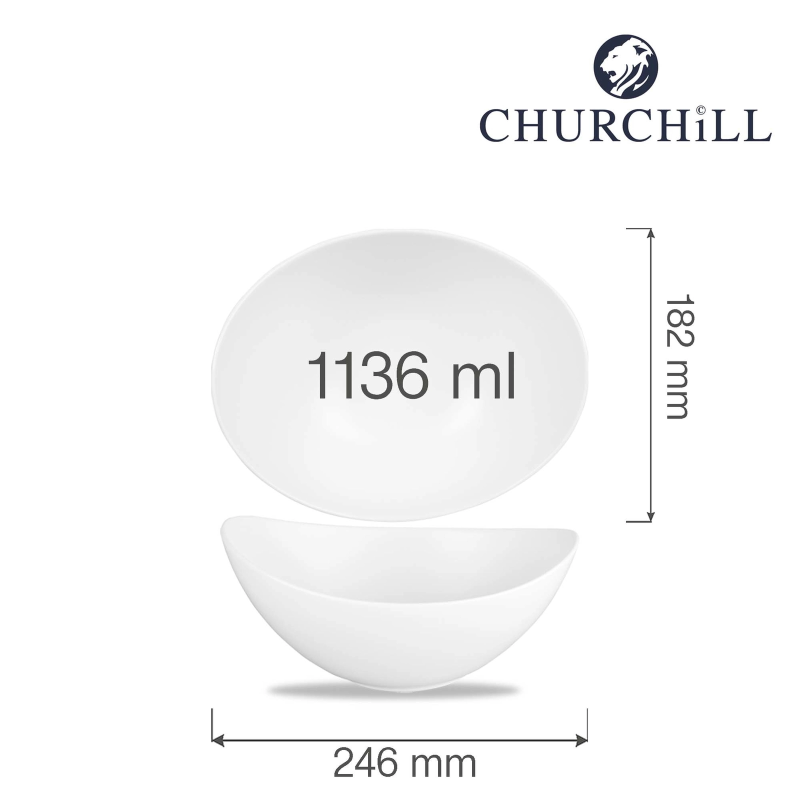 Misa bufetowa 246×182 mm, 1136 ml | CHURCHILL, Alchemy Moonstone