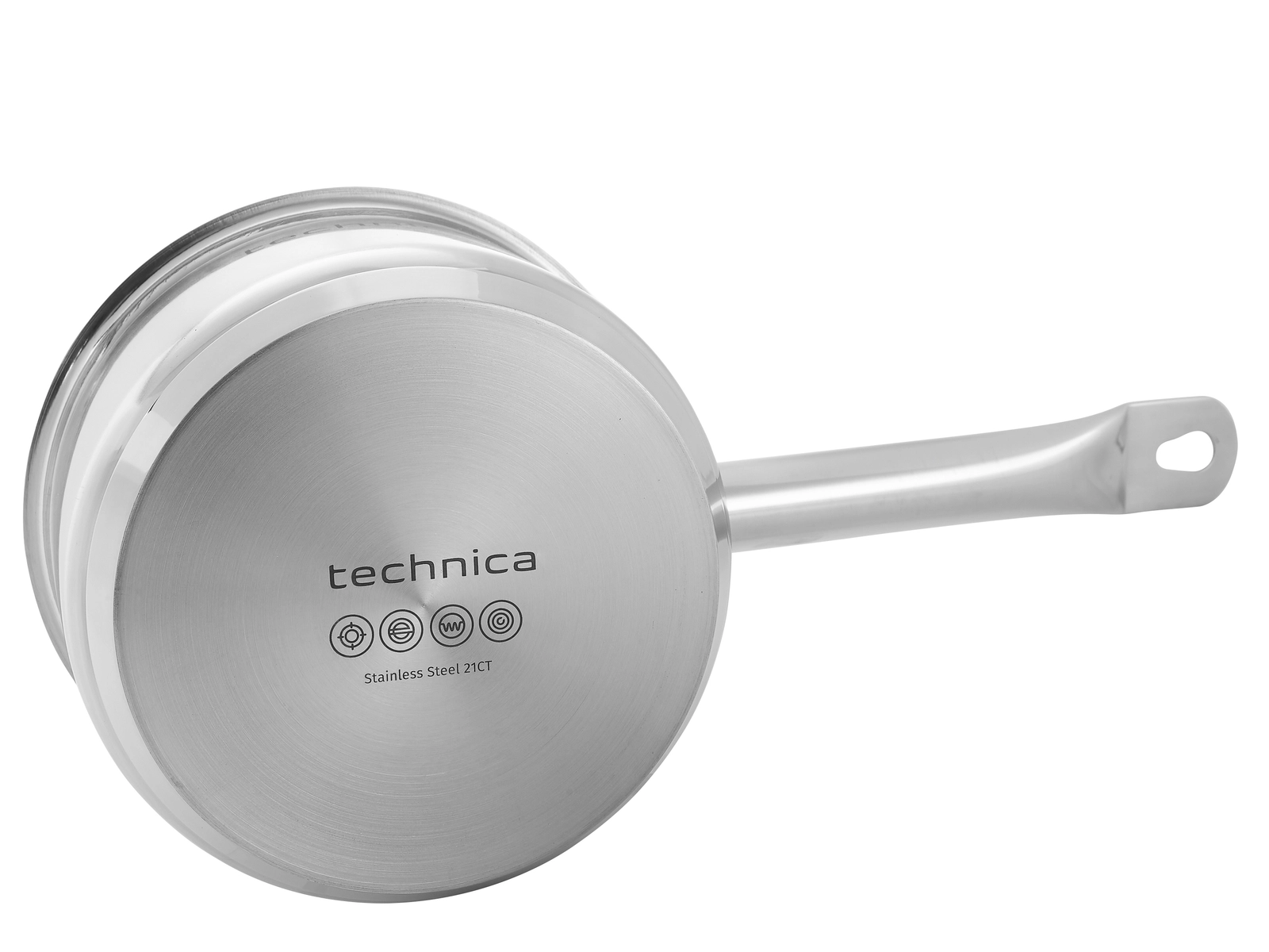Rondel 1,9 l o średnicy 160 mm ze stali nierdzewnej z pokrywką | TECHNICA, Platinum Line