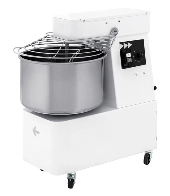 Mikser spiralny ze stałą głowicą i dzieżą, 32 l, 435x750x810 mm, 400V/1,1 kW | PRISMAFOOD, 1I054010