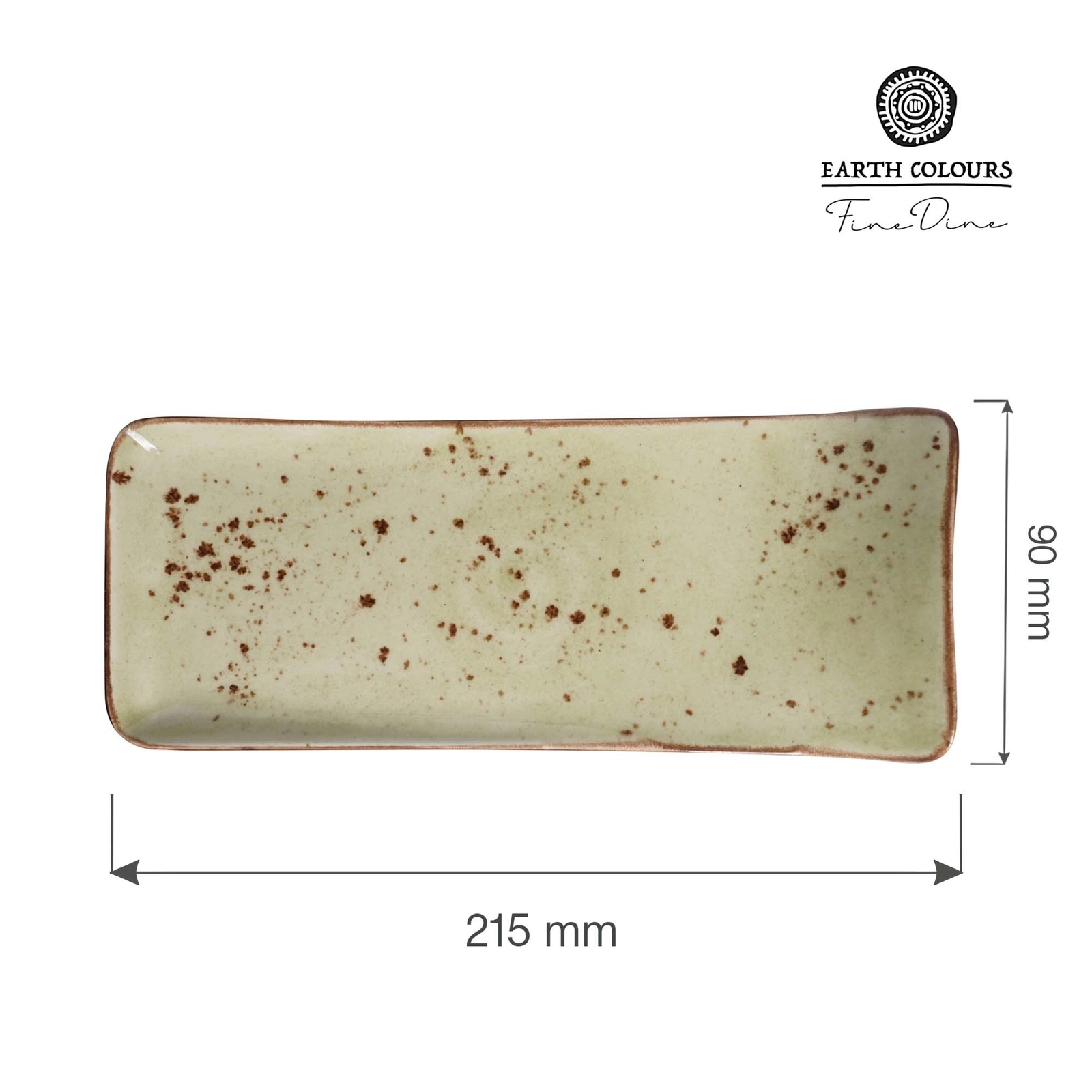 Talerz serwingowy, 215x90 mm, zielony | FINE DINE, Olive