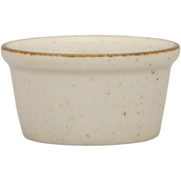 Kokilka do dipów z porcelany Ø100 mm, kremowa | LUBIANA, Art